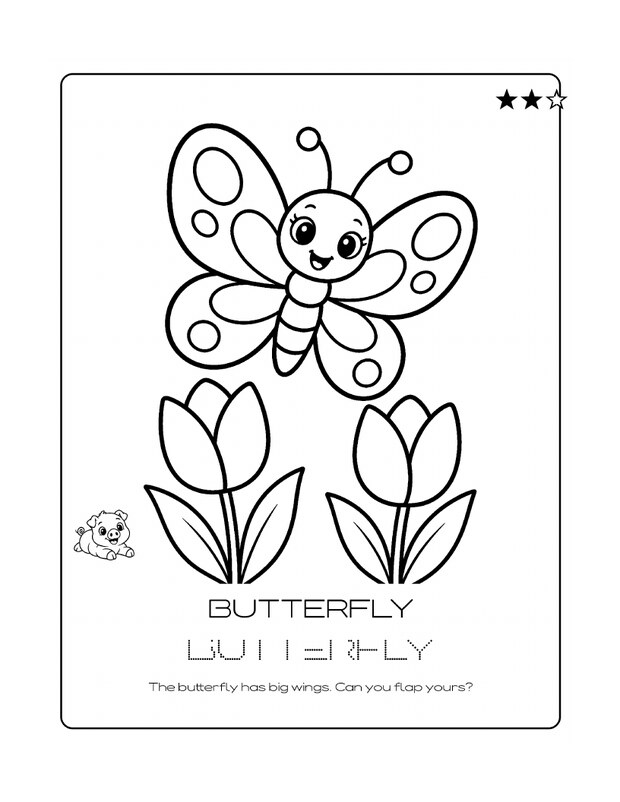 Butterfly coloring page