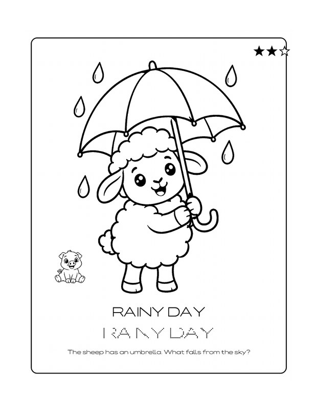 Rainy Day coloring page